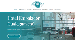 Desktop Screenshot of hotel-embajador.com